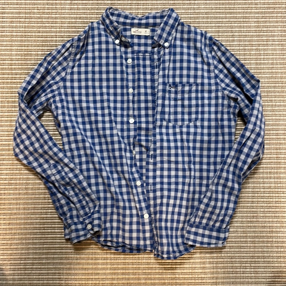 Mens HOLLISTER casual button down long sleeve shirt